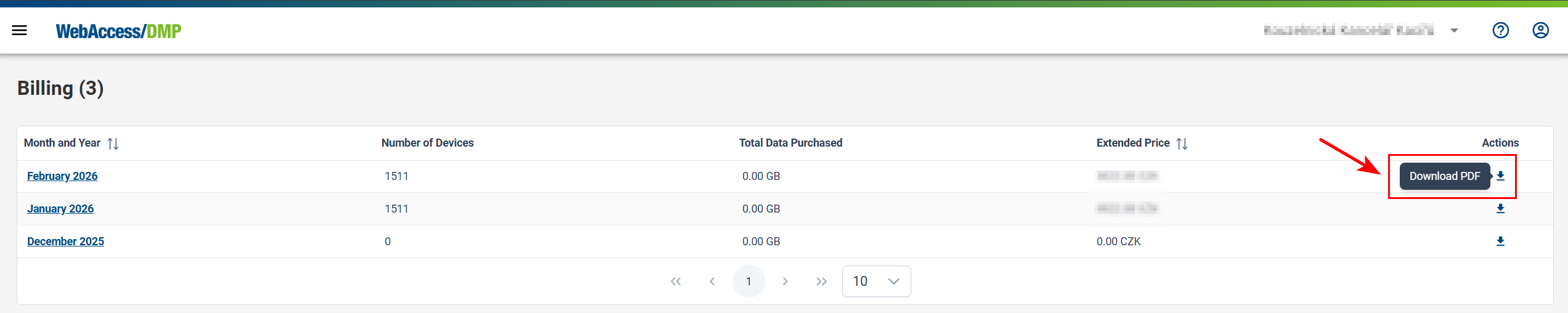 Billing Summaries List