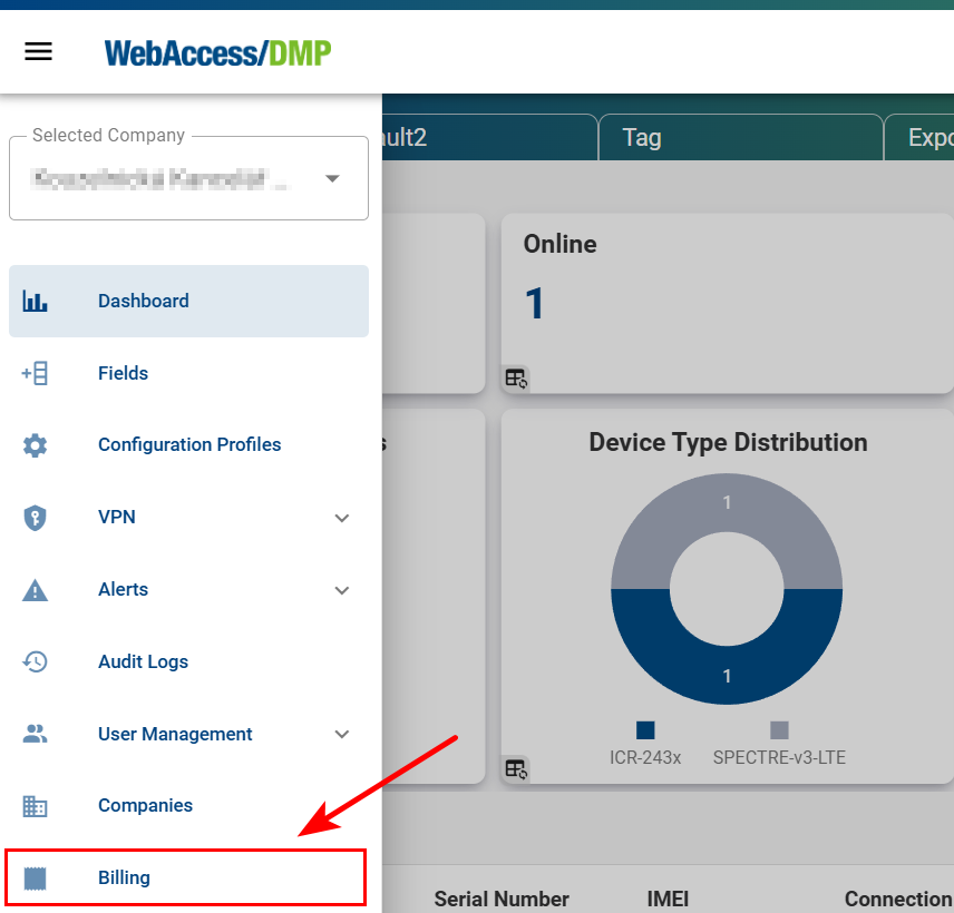 View Billing History