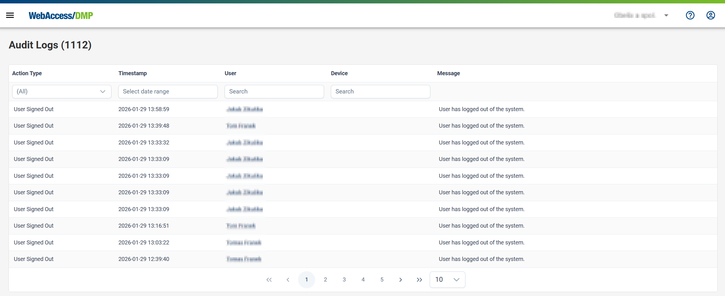 Overall Audit Logs Overall Audit Logs