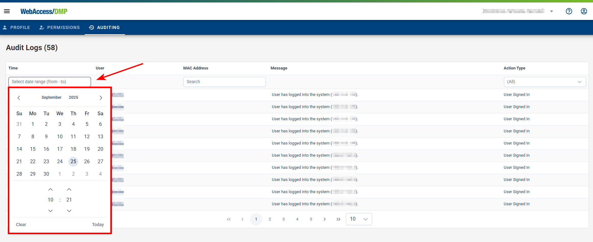 Filtering Audit Logs